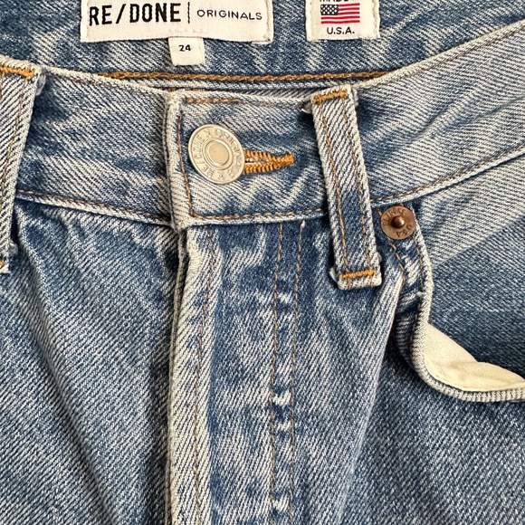RE/DONE ORIGINALS Straight Leg Jeans Size 24 - Picture 2 of 3